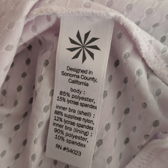 Women's Athleta Dot Invigorate Tank Lilac Size Small - Picture 8 of 8